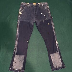 Gallery Dept Blue and Black Slim Straight Jeans